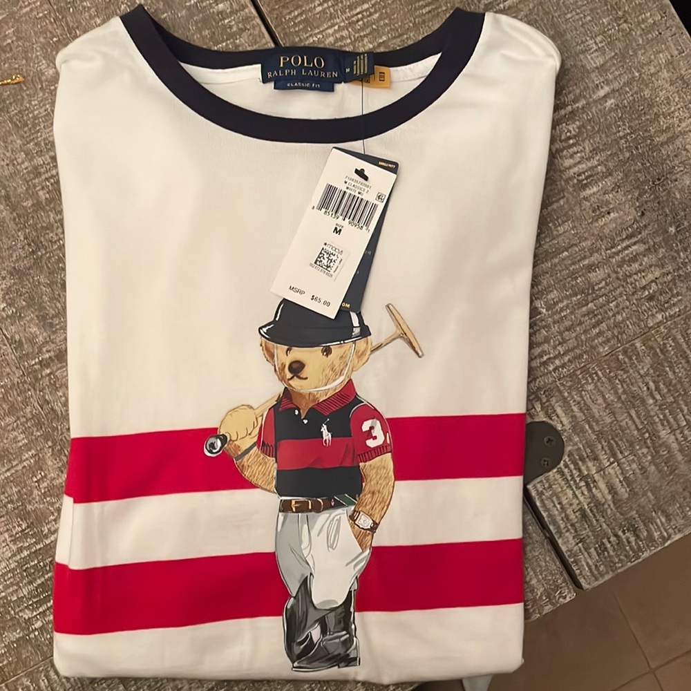 Men’s polo bear t shirt by Ralph Lauren